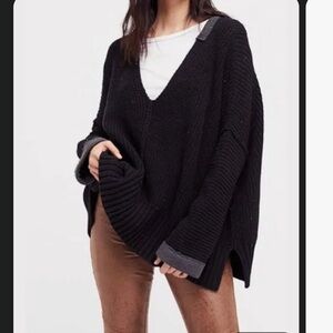 Free people take over me oversized sweater